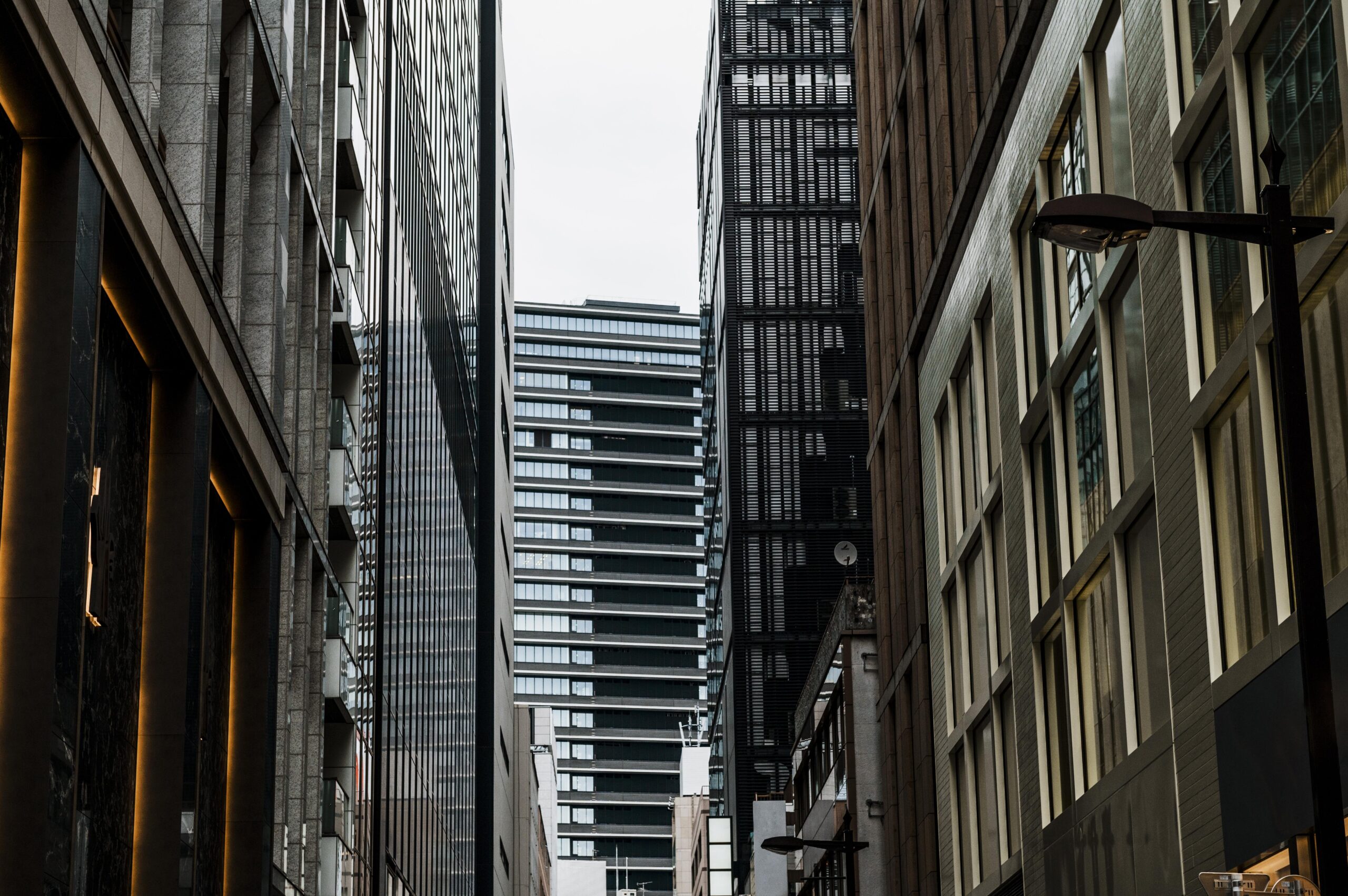 Modern office buildings